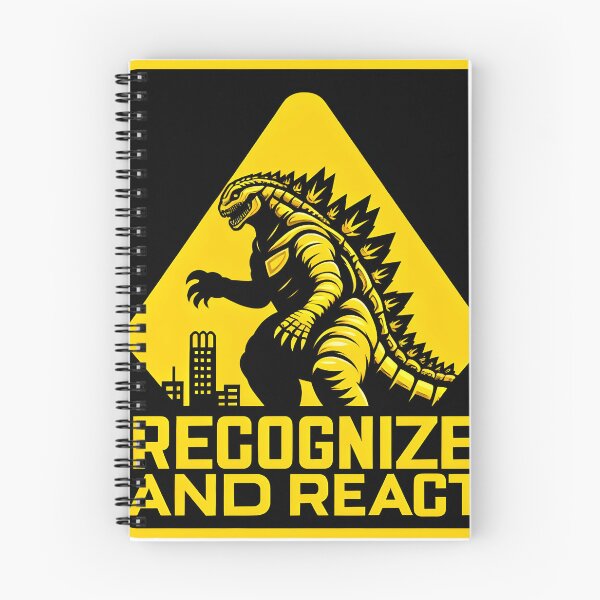 Artikelvorschau, Kaiju Sicherheitszeichen Erkennen und Reagieren entworfen und verkauft von RetroDig.