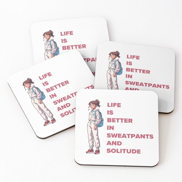 Item preview, Life Is Better In Sweatpants And Solitude  designed and sold by Purple Fabric.