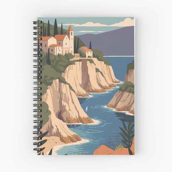 Item preview, Cartel de viaje vintage de la isla mediterránea. designed and sold by VintageFlow.