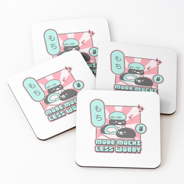 Item preview, More Mochi Less Worry designed and sold by Purple Fabric.