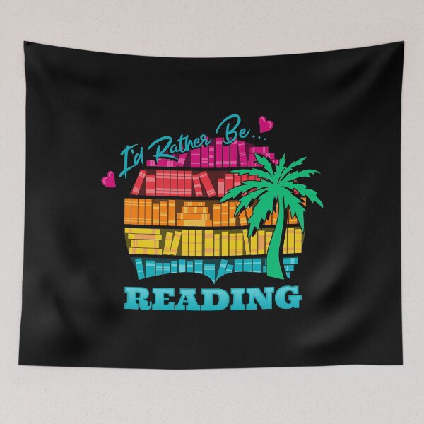 Item preview, I'd Rather Be Reading Vacation Bookshelf designed and sold by vonplatypus.