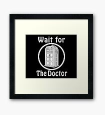 The doctor - black Framed Print