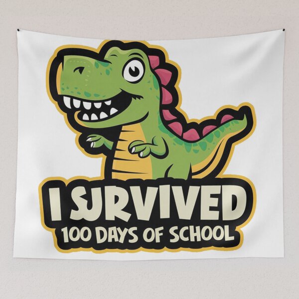 Item preview, Dino-Mite Achievement: 100 Days of Learningx designed and sold by mYaro.