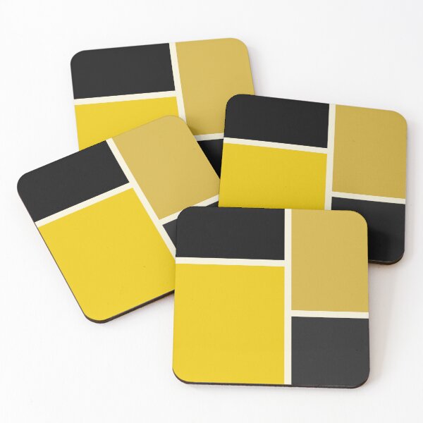 Item preview, Gold and Black Shades Color Block Pattern designed and sold by Jeallan Designs.
