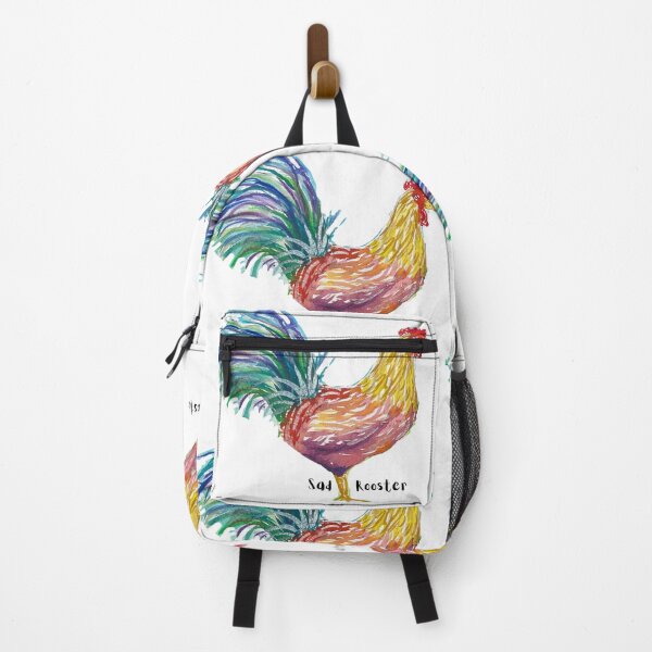 Item preview, Sad Rooster watercolor painting designed and sold by Joyful Joany Creates.