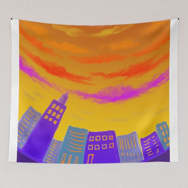 Item preview, fiery sunset designed and sold by SheepTigerArt.