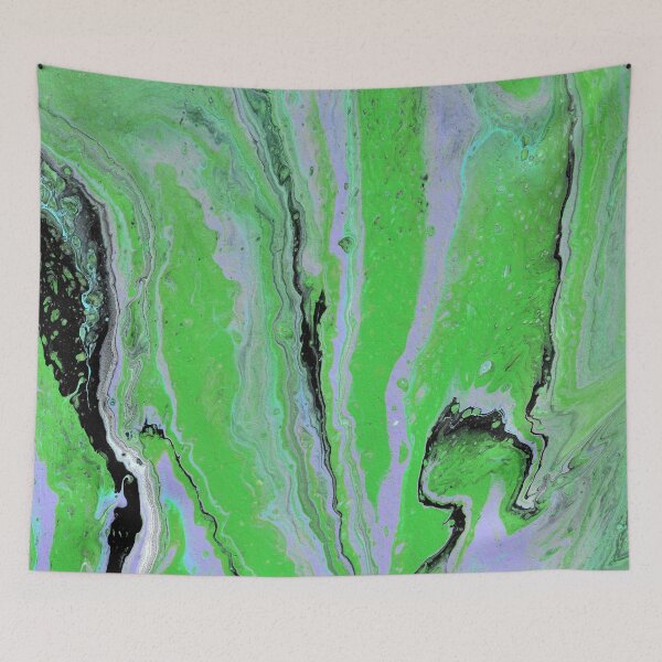 Item preview, Fair Game 2 Crazy Green Grey Acrylic Abstract designed and sold by Doug  Siegel.