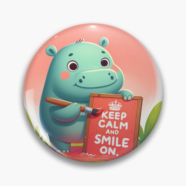 Item preview, The Joyful Hippopotamus: Spreading Smiles designed and sold by 0penvimark.