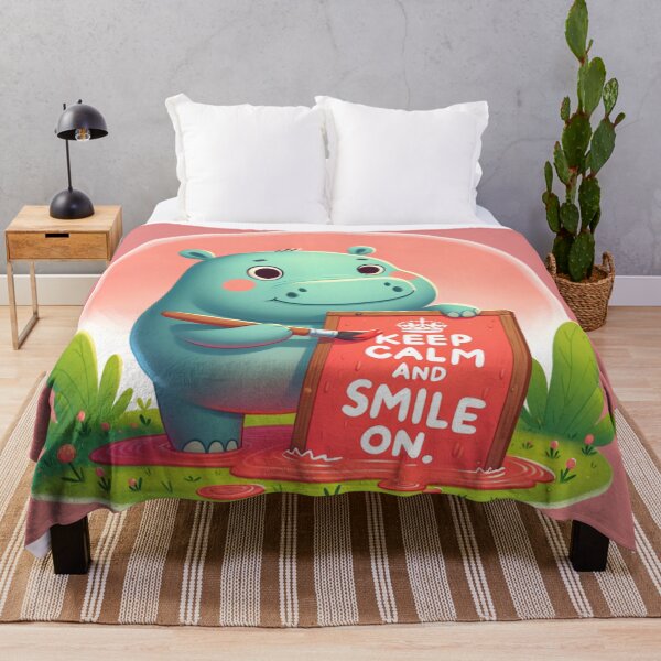 Item preview, The Joyful Hippopotamus: Spreading Smiles designed and sold by 0penvimark.