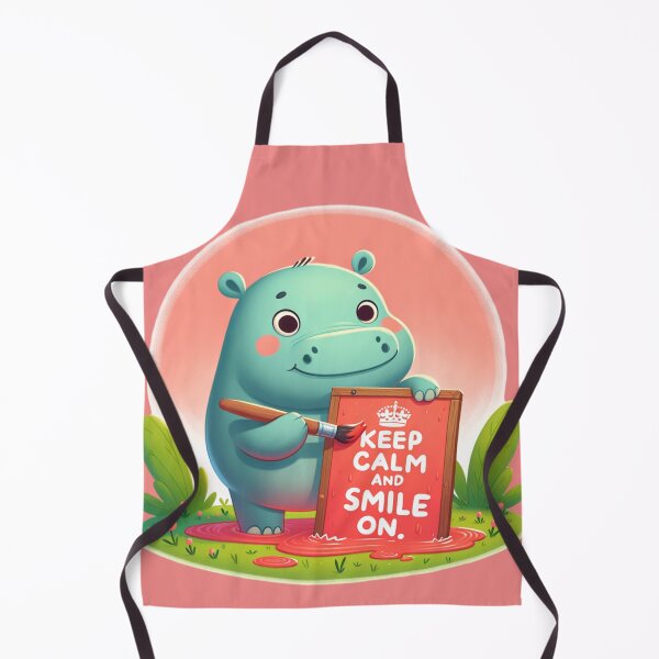 Item preview, The Joyful Hippopotamus: Spreading Smiles designed and sold by 0penvimark.