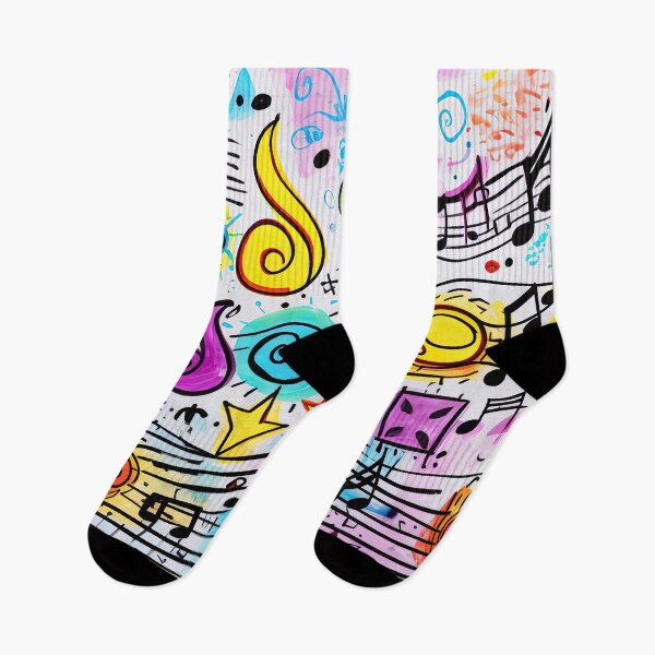 Item preview, Musical notes and symbols handrawn comic designed and sold by TheRightHonMP.