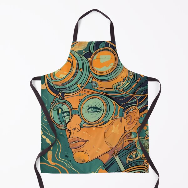 Item preview, Nautical Atomic Girl Retrofuturism Vaporwave Sci Fi Art designed and sold by DorkDome.