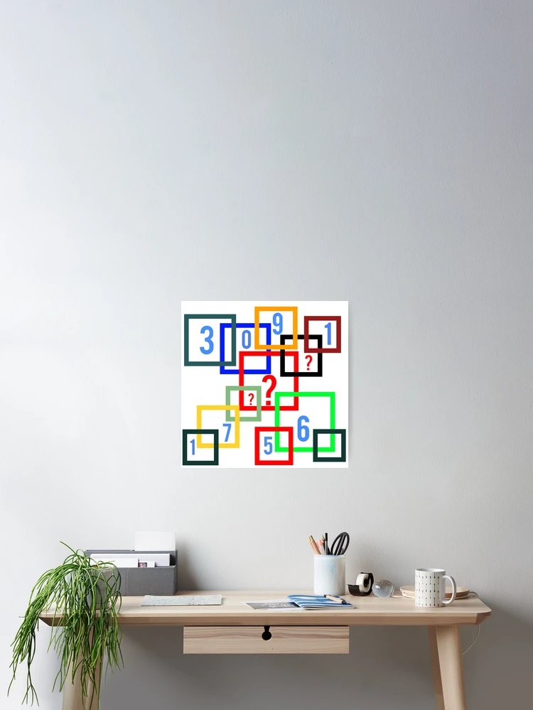 Thumbnail 2 of 3, Poster, Rectangular puzzles designed and sold by AWADHESH CHAURASIA.