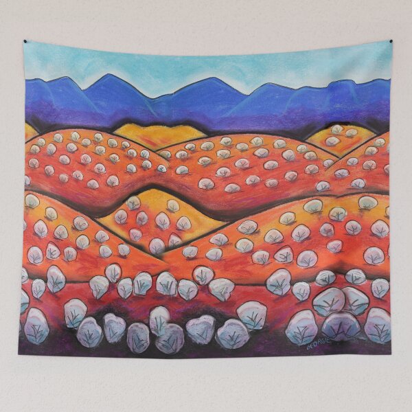 Item preview, Pastels - Salt Bush Hills  designed and sold by Georgie Sharp.