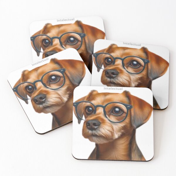 Item preview, "Brainy Canine: Intellectual Dog Art" designed and sold by Bittor18.