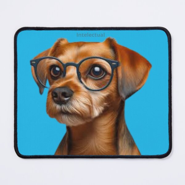 Item preview, "Brainy Canine: Intellectual Dog Art" designed and sold by Bittor18.