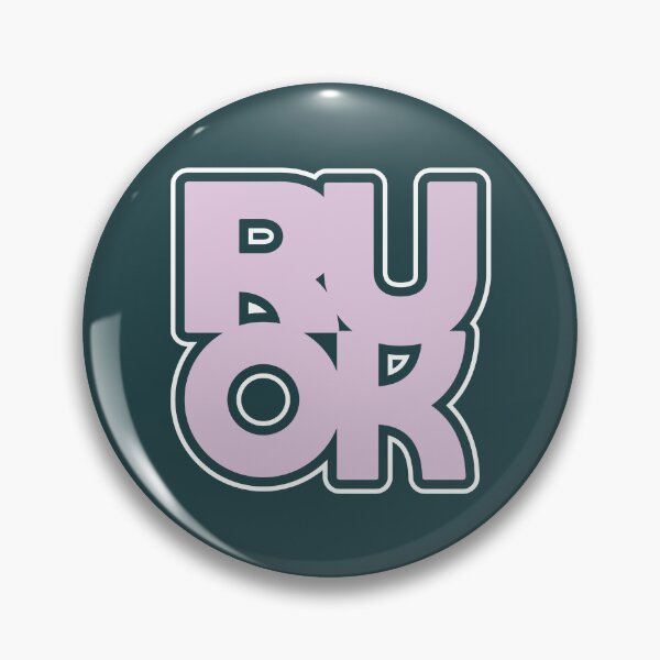 Item preview, R U OK | Mental health | positive attitude | adulting | encouraging quotes designed and sold by themichetti.