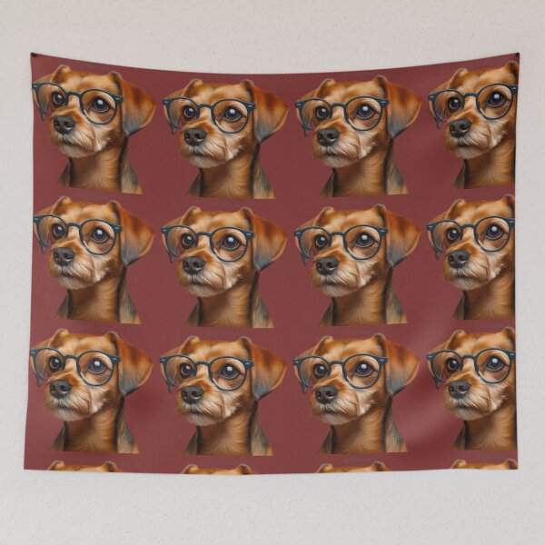 Item preview, "Brainy Canine: Intellectual Dog Art" designed and sold by Bittor18.