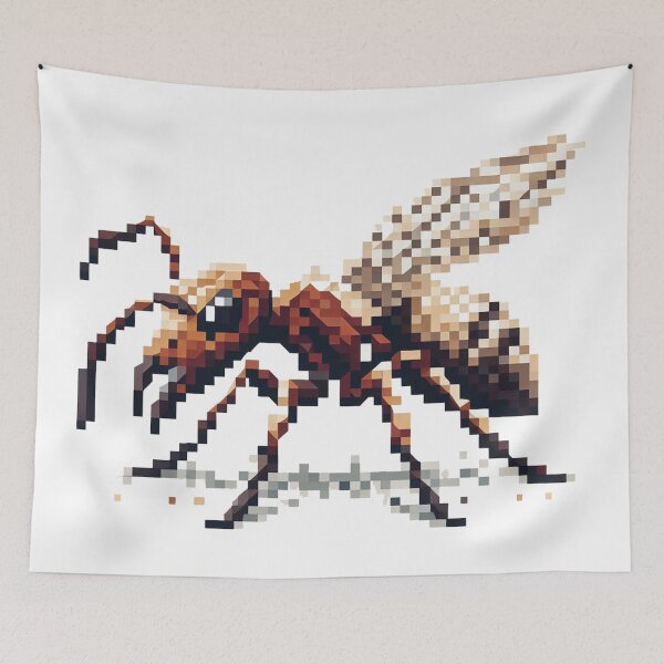 Aperçu de l'œuvre Pixel Prowler : l'insecte 8 bits créée et vendue par mYaro.