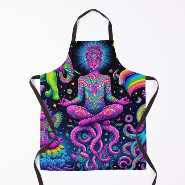 Item preview, spiritual animals meditation hippie art designed and sold by scabsecrete.