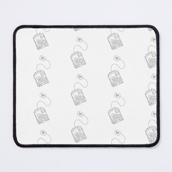 Item preview, Black Happy faces, Tea Bag | Minimalistic Style Tattoo Design Line Art Illustration Culture designed and sold by bymtsef.