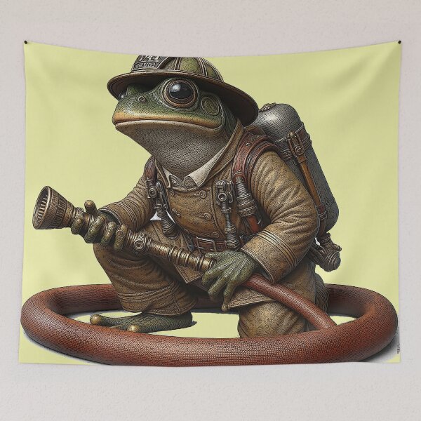 Item preview, Froggie Fireman designed and sold by Foxlindesigns.