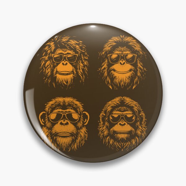 Item preview, Four rockstar chimps form a hirsute band   designed and sold by KoandZo.
