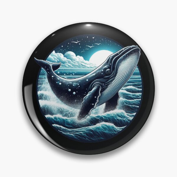 Item preview, Right whale breaching the waves designed and sold by joana300.