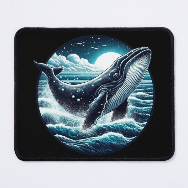 Item preview, Right whale breaching the waves designed and sold by joana300.