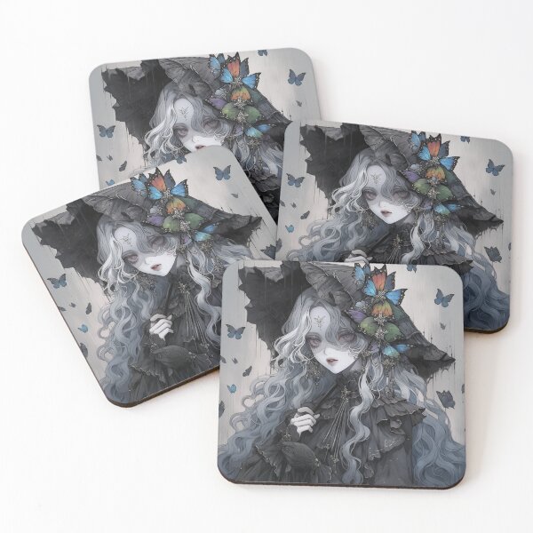 Item preview, Enigmatic Dark Fantasy Anime Girl designed and sold by bubblegoth.