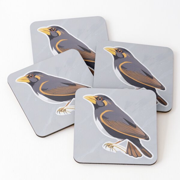 Item preview, Myna in abstract art designed and sold by GOTJIm.