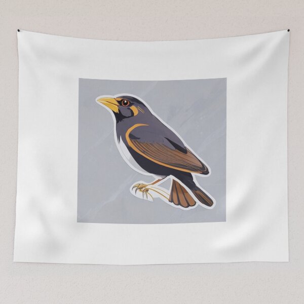 Item preview, Myna in abstract art designed and sold by GOTJIm.