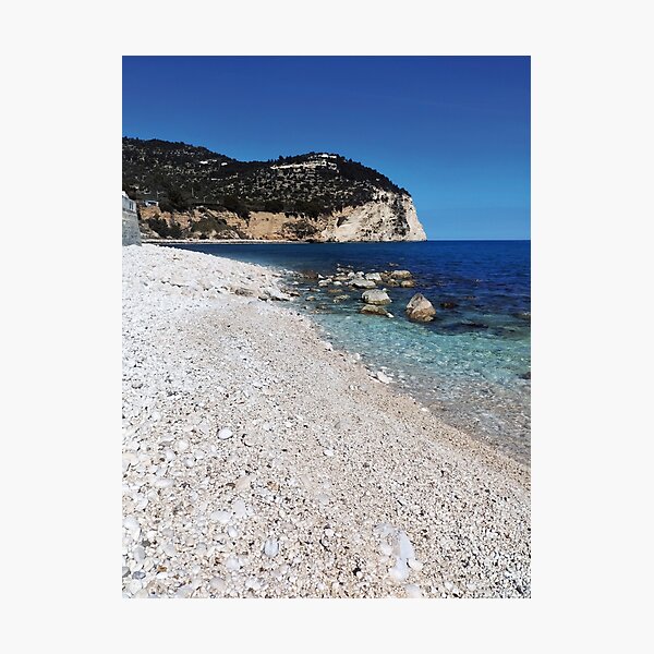 Item preview, Coastal Harmony: Majestic Cliff and Pebble Beach in Mattinata designed and sold by EpicVistas.