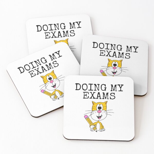 Item preview, Doing My Exams Cat GCSE's A-Levels designed and sold by doodlerob.