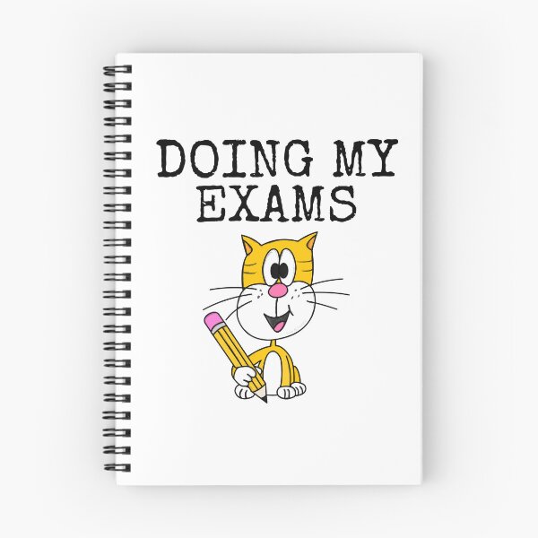 Item preview, Doing My Exams Cat GCSE's A-Levels designed and sold by doodlerob.