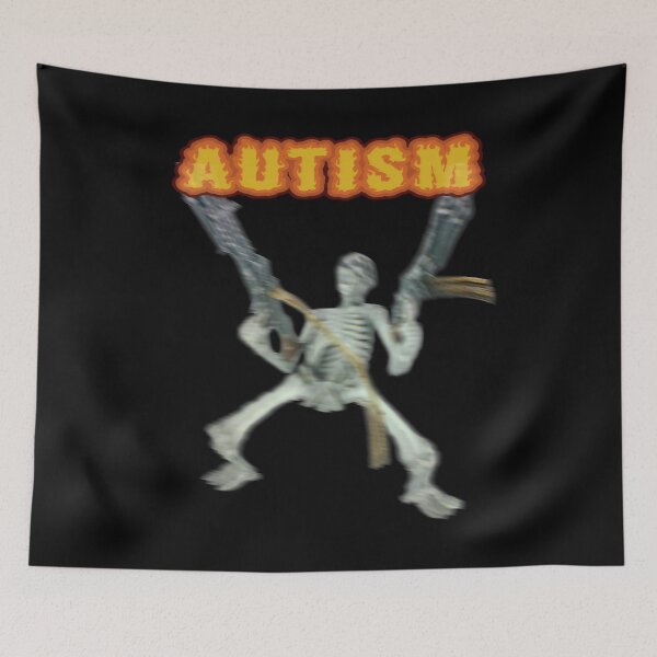 Item preview, Autism Skeleton Meme, Autism awareness designed and sold by FloraPlantTees.