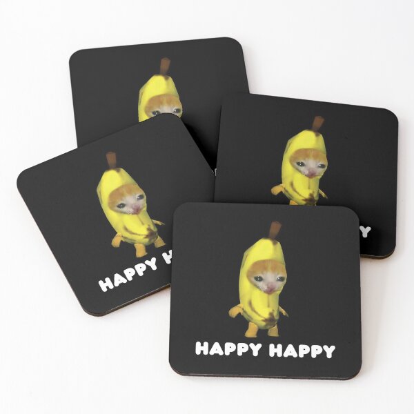 Item preview, Happy Banana Cat Meme designed and sold by FloraPlantTees.