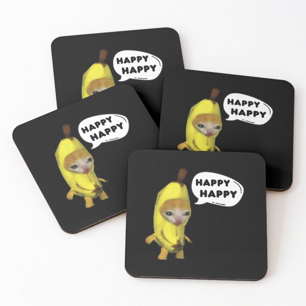 Item preview, Happy Banana Cat Meme designed and sold by FloraPlantTees.