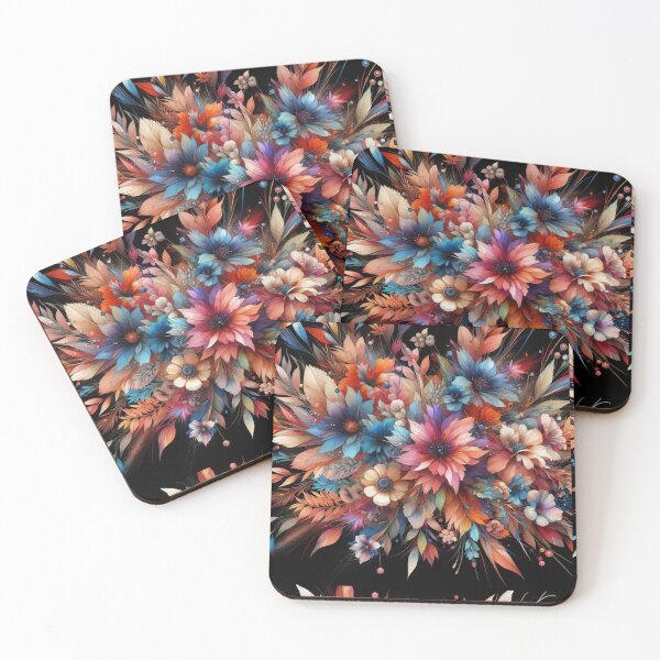 Item preview, Cosmic Blossoms A Celestial Dance of Vivid Florals designed and sold by ArtComixHaven.