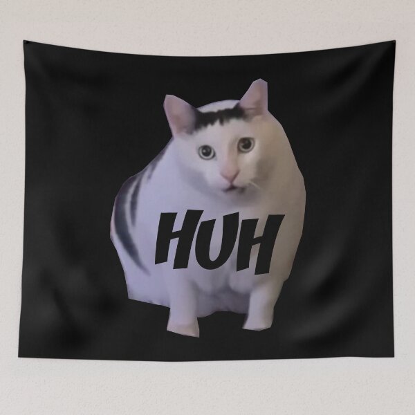 Item preview, Huh Cat Meme designed and sold by FloraPlantTees.