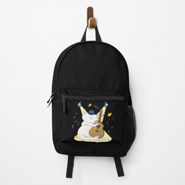 Item preview, Colorful Cute Fluffy Musician Cat Strumming Guitar on Stage designed and sold by EclipseThreads.