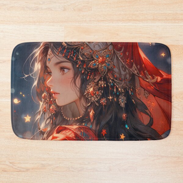 Item preview, Ornate Scarlet Glimmer Anime Girl designed and sold by bubblegoth.