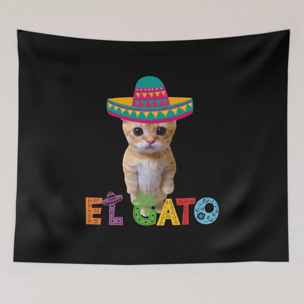 Item preview, El Gato Meme Mexican Cat Latino Munchkin Kitty Cinco de Mayo, Cinco De Mayo designed and sold by FloraPlantTees.