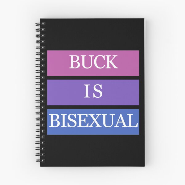 Item preview, Buck is bisexual (on black) designed and sold by nerdspride.