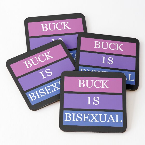 Item preview, Buck is bisexual (on black) designed and sold by nerdspride.