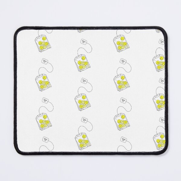 Item preview, Yellow Happy faces, Tea Bag | Minimalistic Style Tattoo Design Line Art Illustration Culture designed and sold by bymtsef.
