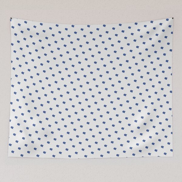Item preview, Blue Shield Crest Tag White Setting BiColor Tiles designed and sold by Alchemy-A-La-G.