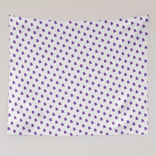 Item preview, Purple Spaceship Virmana Starship White Setting BiColor Tiles designed and sold by Alchemy-A-La-G.