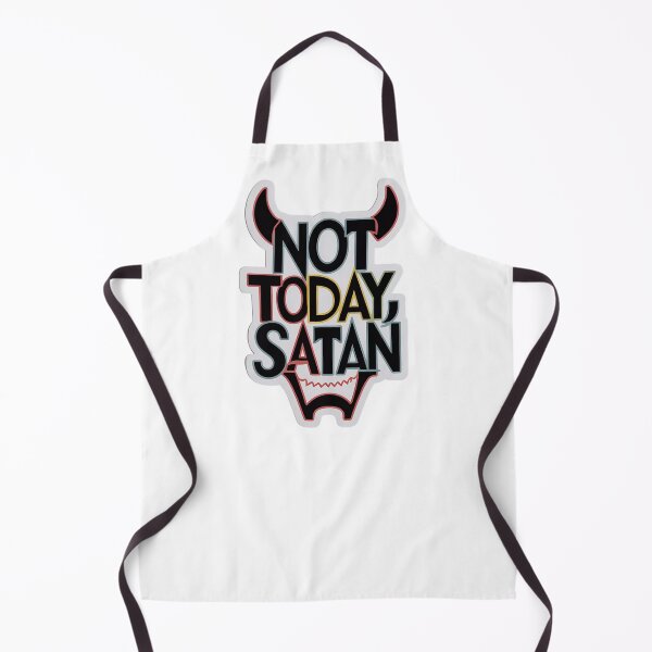 Item preview, Not Today Satan Sticker, Funny Devil Vinyl Decal, Laptop and Water Bottle Decoration, Quirky Humor Sticker, Car Bumper Sticker designed and sold by WatermelonPink.