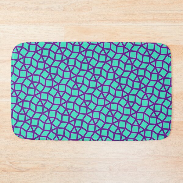 Item preview, Purple Stained Glass Trellis Outline Teal Icon Framework designed and sold by Alchemy-A-La-G.